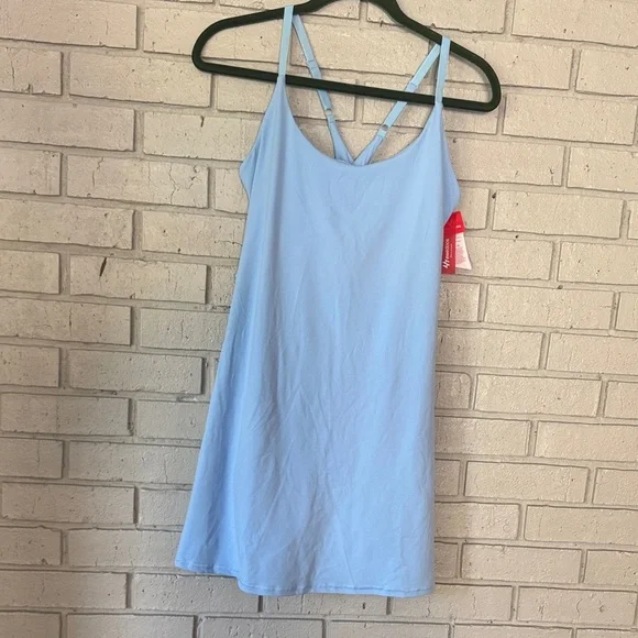 Sky Blue Women's Chemise Tennis Dress size Medium pads have been taken out - Picture 2 of 9
